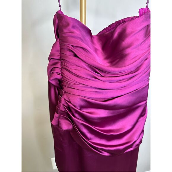 ZUHAIR MURAD Off-the-shoulder draped satin long dress Size 34 (2) $4050 - Picture 15 of 15